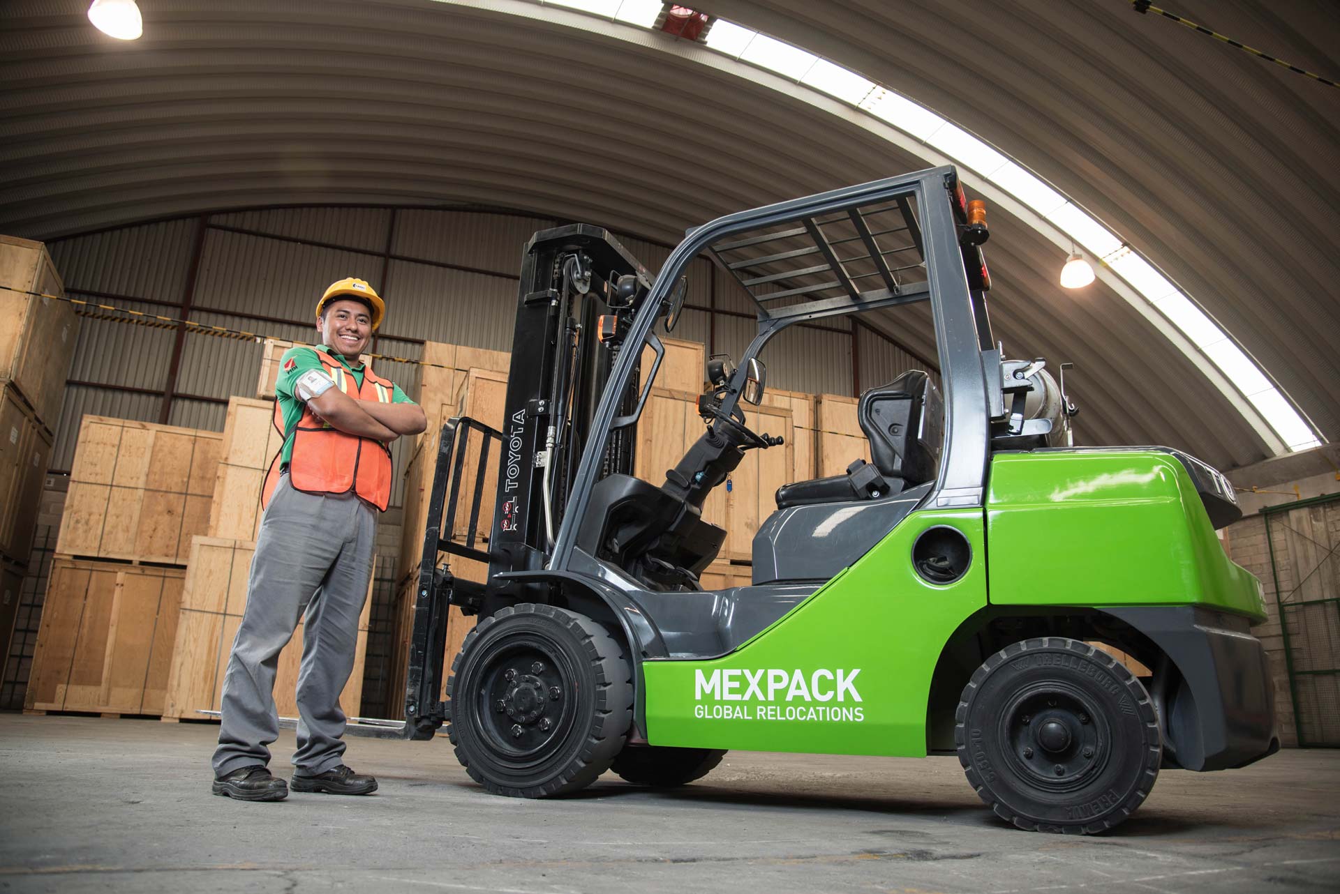 Mexpack warehouse forklift
